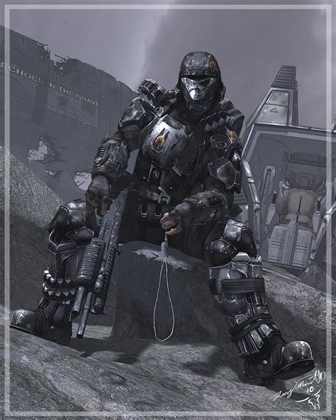 Odst Echoes In The Grave Halo Video Game Halo Game Video Games Halo