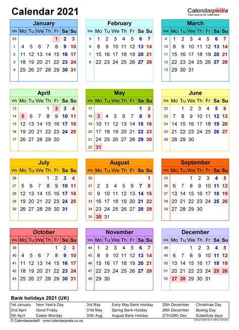 2021 Bank Holiday Calendar Printables Free Templates Rezfoods Resep