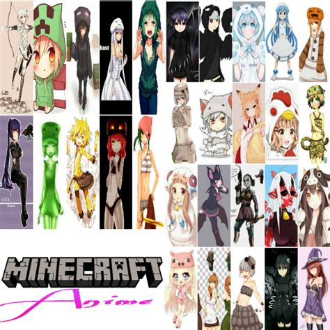 Some Minecraft Mobs In Anime Version Rgaming