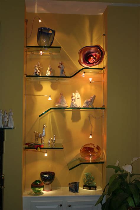 Tailored Glass Shelving And Lighting Design Project Marc Konys Glass Design