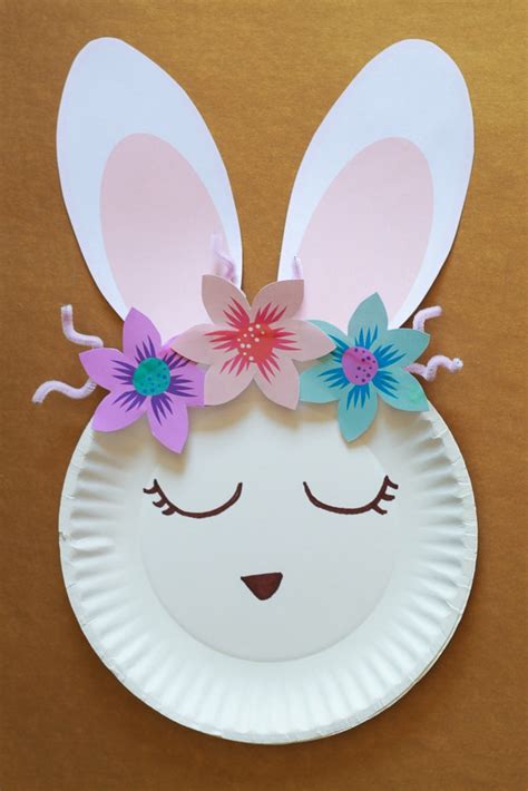 Paper Plate Bunny Craft Free Printable