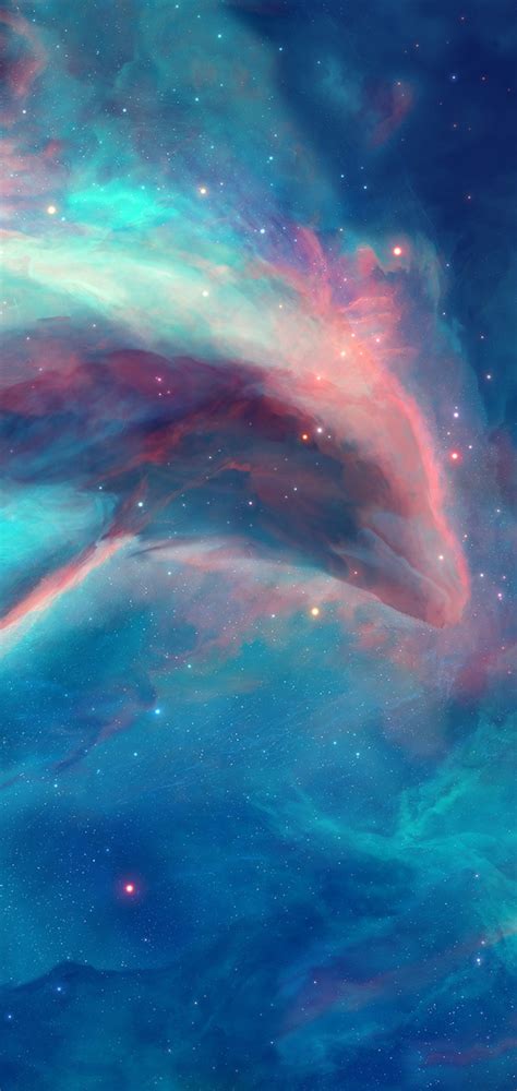 1080x2280 Dolphin Nebula Space One Plus 6huawei P20honor View 10vivo