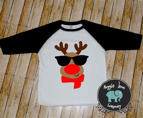 Kids Christmas Shirt, Reindeer Shirt, Rudolf Shirt, Youth Christmas Shirt, Christmas Shirt, Ho 