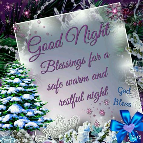 Good Night Blessings For A Safe Warm And Restful Night