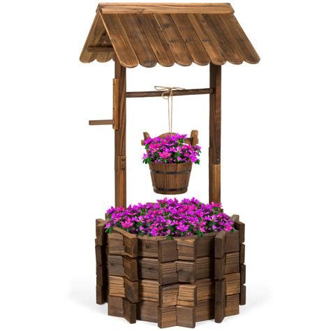 Wishing Well Planter Add A Rustic Charm To Your Garden