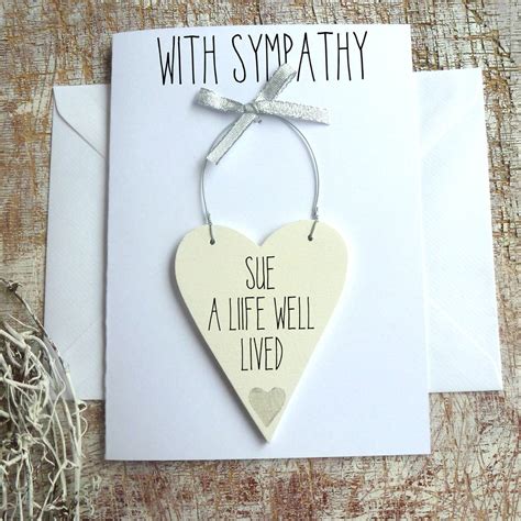 Personalised Sympathy Card By Country Heart | notonthehighstreet.com
