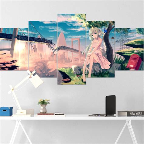 anime girl canvas wall art anime girl poster sexy anime etsy