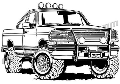 Ford Trucks Coloring Pages For Adults Pietercabe