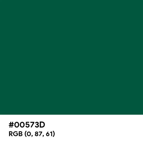 Emerald Green Ferrario Color Hex Code Is 00573d