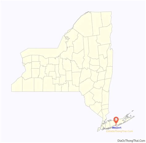 Map Of Bayport Cdp New York