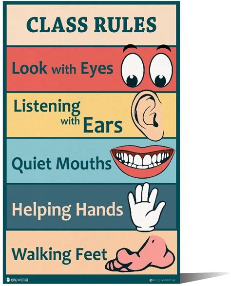 Classroom Rules For Kids Chart