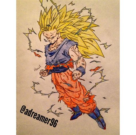 • how to draw goku super saiyan 3 from the anime dragon ball z / dragon ball super for commissions email me at: Goku super saiyan 3 dragon ball z drawing by ADreamer96 on DeviantArt