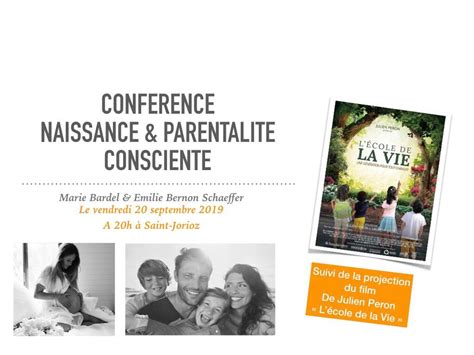 L'ecole De La Vie Une Generation Pour Tout Changer - Conférence Naissance&Parentalité + film "L'école de la Vie