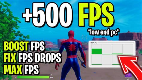 How To Boost Fps Fortnite Low End Pc Chapter 3 🔧 Fix Fps Drops And Fix