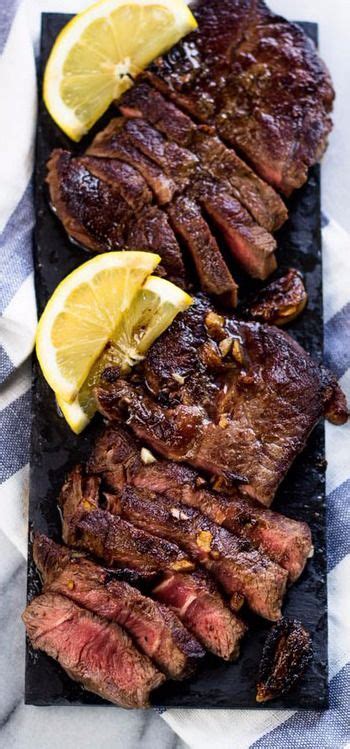 While they come from the same area of the cow, chuck roast and chuck steak refer to different cuts. Lemon Garlic Steak (Chuck Blade) - Gimme Delicious | Beef recipes, Chuck steak recipes, Beef dinner