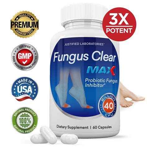 Fungus Clear Max Pills 40 Billion Cfu Probiotic Supplement Supports
