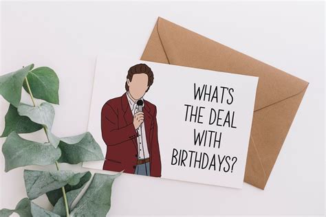 Seinfeld Birthday Card Jerry Seinfeld Whats The Deal With Birthdays