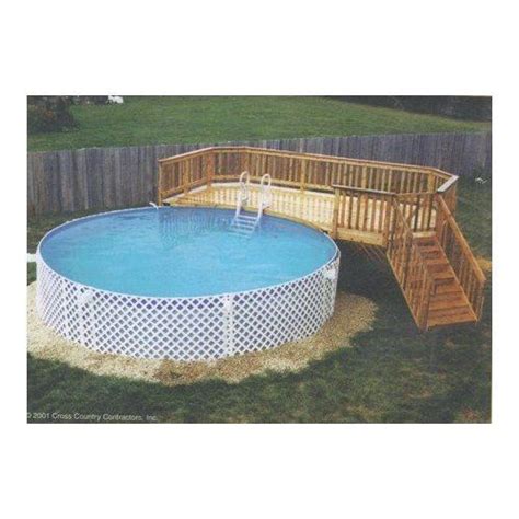 So, you have bought an above ground pool, probably an intex type pool, that sits on your lawn. Do it yourself Pool Deck Plans Home Improvement in 2020 ...