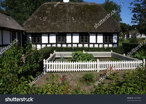 Traditional Danish Farm House Or Rural Agriculture Building