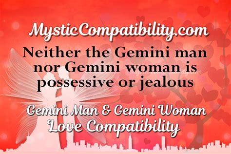 Gemini Man Gemini Woman Compatibility Mystic Compatibility