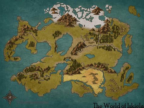 First Time Mapmaker Here I Present Iskiela A Worldcontinent Im