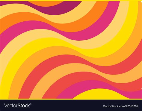 Abstract Color Wavy Background Line Pattern Vector Image