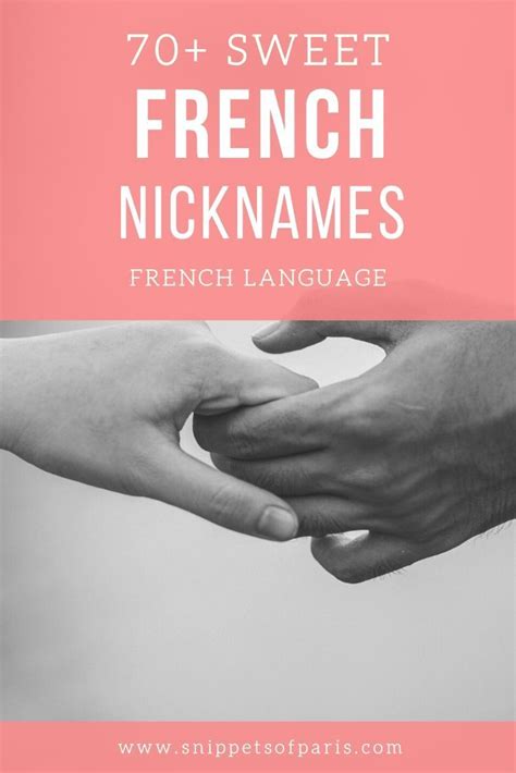 A warm way to show how much you love him is calling him cute (also romantic and naughty). French terms of endearment: 70+ Crazy, Romantic Funny Nicknames in 2020 | Nicknames for ...