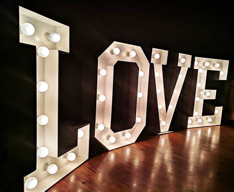 Absolutely guaranteed to make your event pop!! Giant 48 inches large letter lights big wedding love sign ...