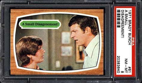 1971 Brady Bunch A Small Disagreement Psa Cardfacts®