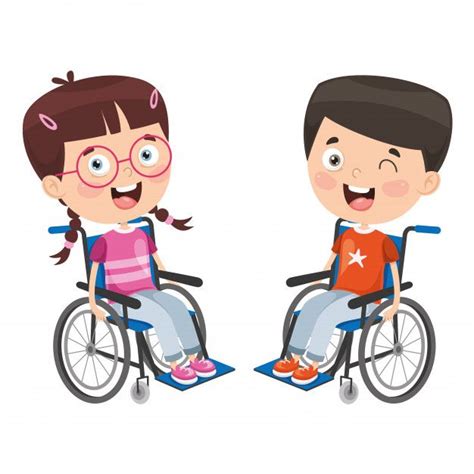 Two Children In Wheelchairs One With Glasses And The Other Without His