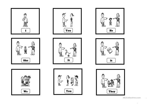 Subject Pronouns Cards English Esl Worksheets For Distance Learning