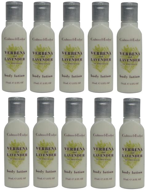 Crabtree And Evelyn Verbena And Lavender Body Lotion Lot Of 10 Ea 08oz