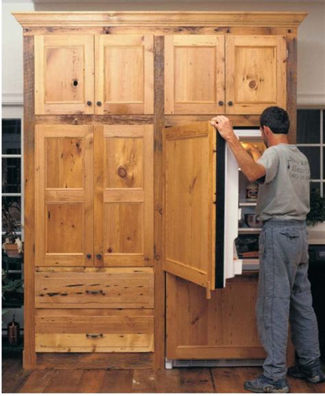 Maybe you would like to learn more about one of these? Faux Fridge Front - Fine Homebuilding | Built in ...