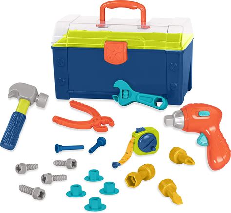 Battat Battat Busy Builder Tool Box Durable Kids Tool Set Pretend