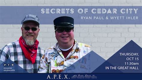 Secrets Of Cedar City October 15 2020 Apex Suu