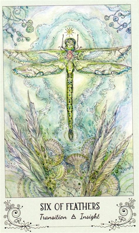 6 Of Feathers Card From Spiritsong Tarot Deck In 2021 Tarot Decks