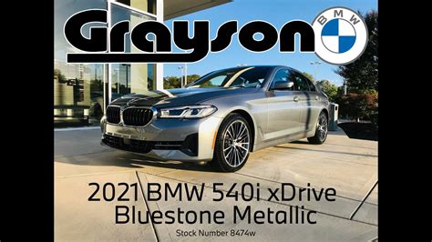 2021 Bmw 540i Xdrive In Bluestone Metallic Video Walk Around At Grayson