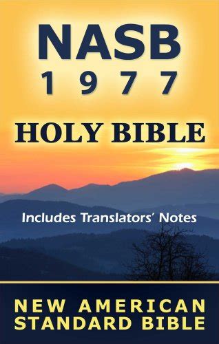 Holy Bible New American Standard Bible Nasb 1977 Includes