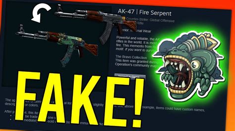 How To Make A Fake Ak Fire Serpent Cs Go Skins Youtube