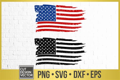 Distressed American Flag Svg 303603 Svgs Design Bundles