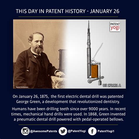 This Day In Patent History On January 26 1875 The First Electric