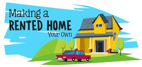 infographic how to make your rented home your own