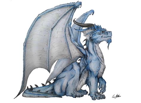 Blue Dragon Digital Art By Cason Smithson Fine Art America