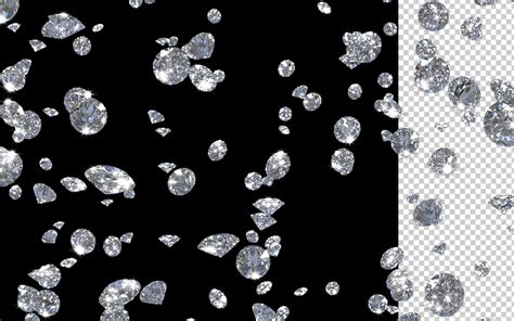 Diamonds Rain Falling Diamonds 4k Glamour Overlay Animation Motion