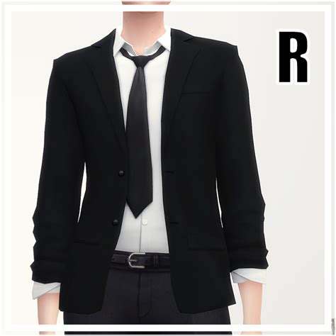 Business Suit Separate Jacket F Female The Sims 4 Create A Sim