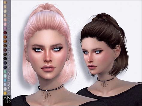 The Sims Resource Rules Hair By Anto Sims 4 Hairs Sims Hair