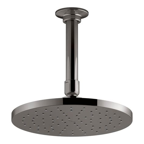 Due to the complex plumbing required for ceiling mounted rain shower heads. KOHLER 1-Spray 8 in. Single Ceiling Mount Fixed Rain ...