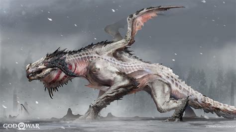 Dragon God Of War Concept Art Hd Games 4k Wallpapers Images