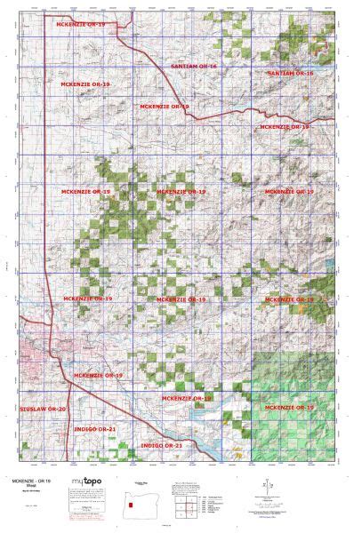 Oregon Unit 19 Topo Maps Hunting And Unit Maps Huntersdomain