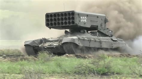 Russian 220mm Tos 1 Buratino Thermobaric Multiple Rocket Launcher Heavy